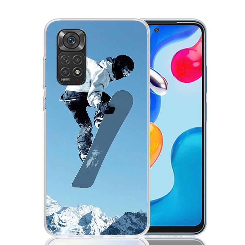 Adventure Snowboarding Extreme Phone Case For Xiaomi Redmi Note 13 14 15 Pro Plus 12S 12 14S 11S 11E 10 10S 11 11T 5G 4G Cover C