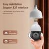 5MP E27 Bulb Camera Wifi Tuya Smart Home Tracking Security Video Outdoor Surveillance Wireless Cctv Ip