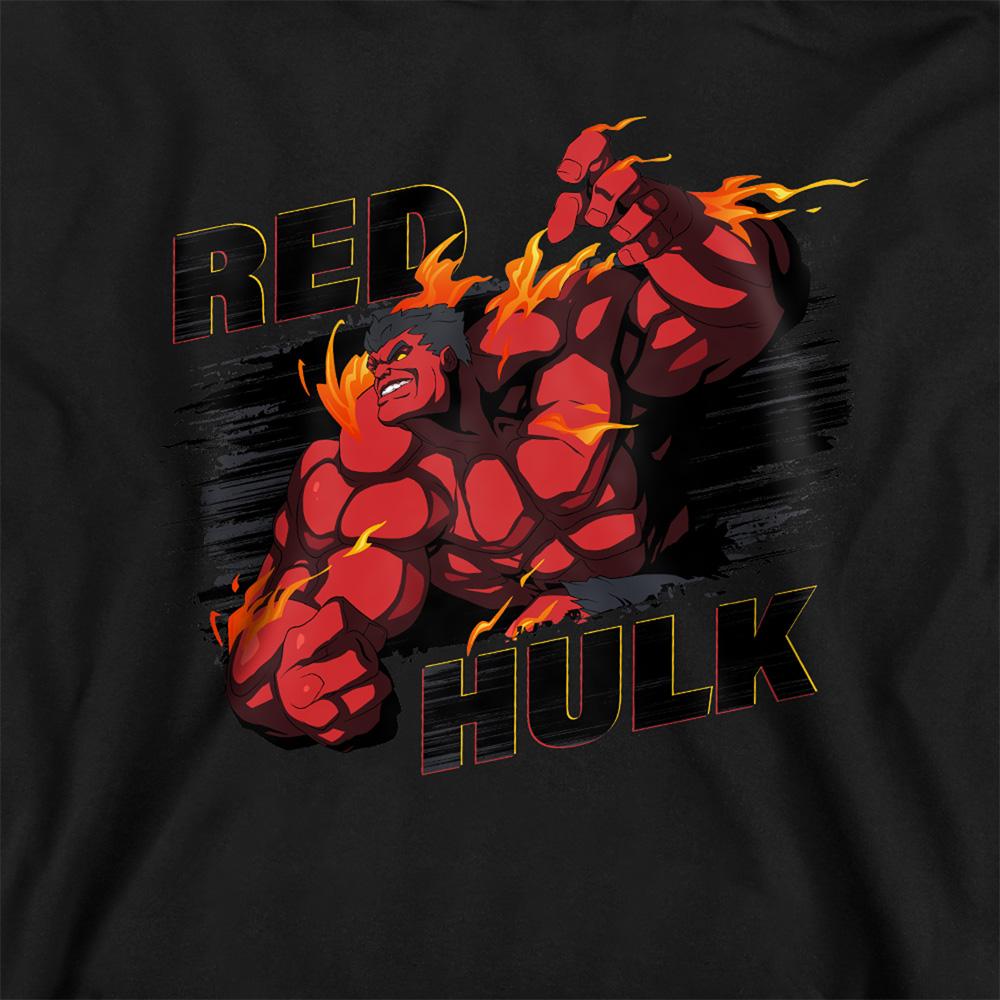 Marvel Childrens/Kids Red Hulk Fire Pull Over Hoodie
