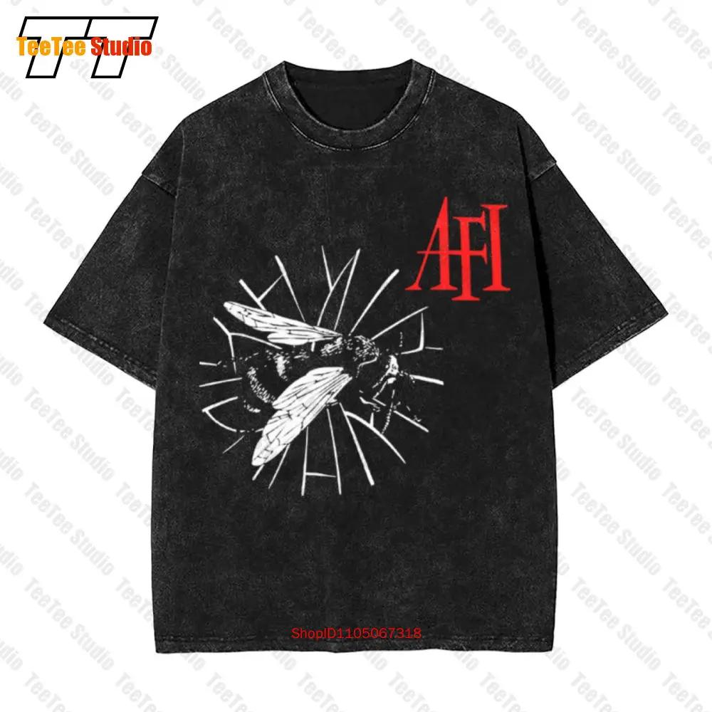 Afi Bee Horror Punk Hardcore Rock Vintage Oversized T-Shirt NHUS