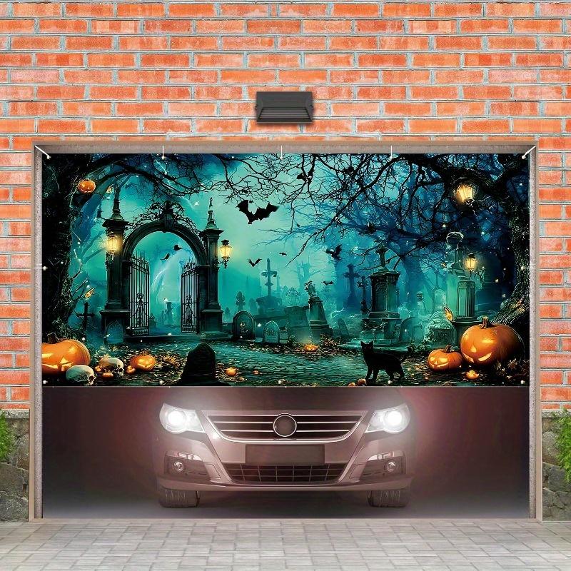 2D flat banners 2D house number banners 2D flag banners 1 Halloween garage door banner