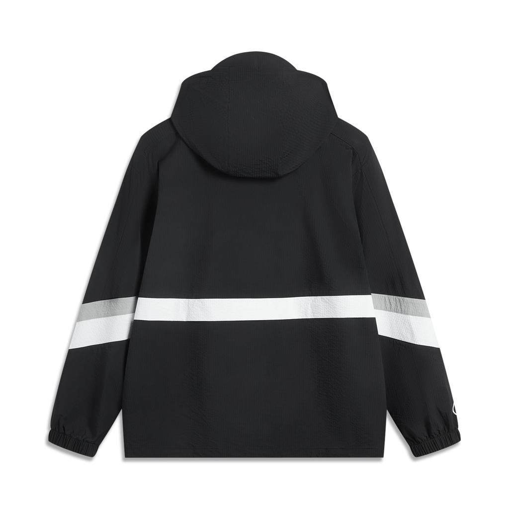 Li Ning Серия Уэйда Удобная Повседневная Минималистичная Толстовка на Молнии Свободная Буквенная Цветной Блок Куртка с Длинным Рукавом Мужские куртки AFDV121-4