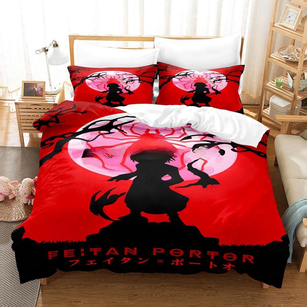 3D Printing Anime HUNTER×HUNTER Feitan Bedding Set Single Twin Full Queen King Size Bed Set Adult Kid Bedroom Duvet Cover Sets