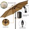 Polyester Patio Umbrella Surface 6/8 Rib Sunshade Cloth Umbrella Surface Cloth  Patio Sun Umbrella