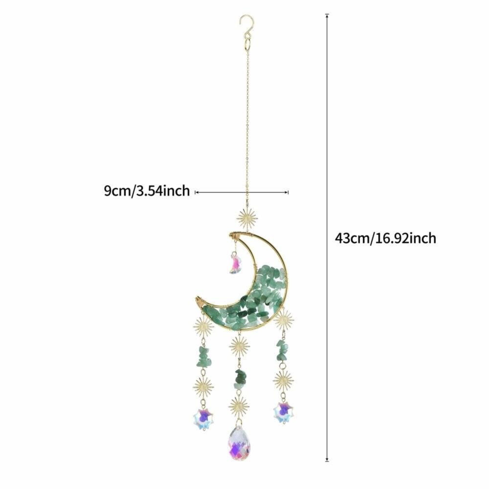 Crystal Sun Catcher Prism Colorful Wind Chimes Creative Moon Catchers Yard Garden Decor