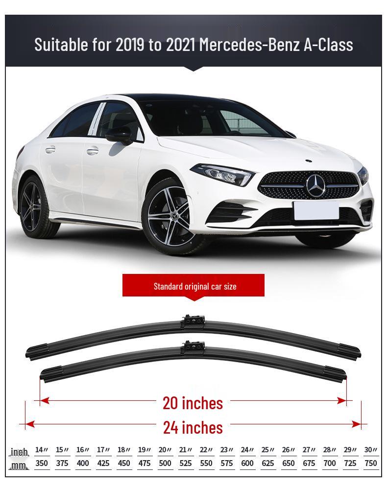 Бесшумное стеклоочистительное лезвие Mercedes A-Class - A200L/A220L/A180 Специальная резиновая полоска