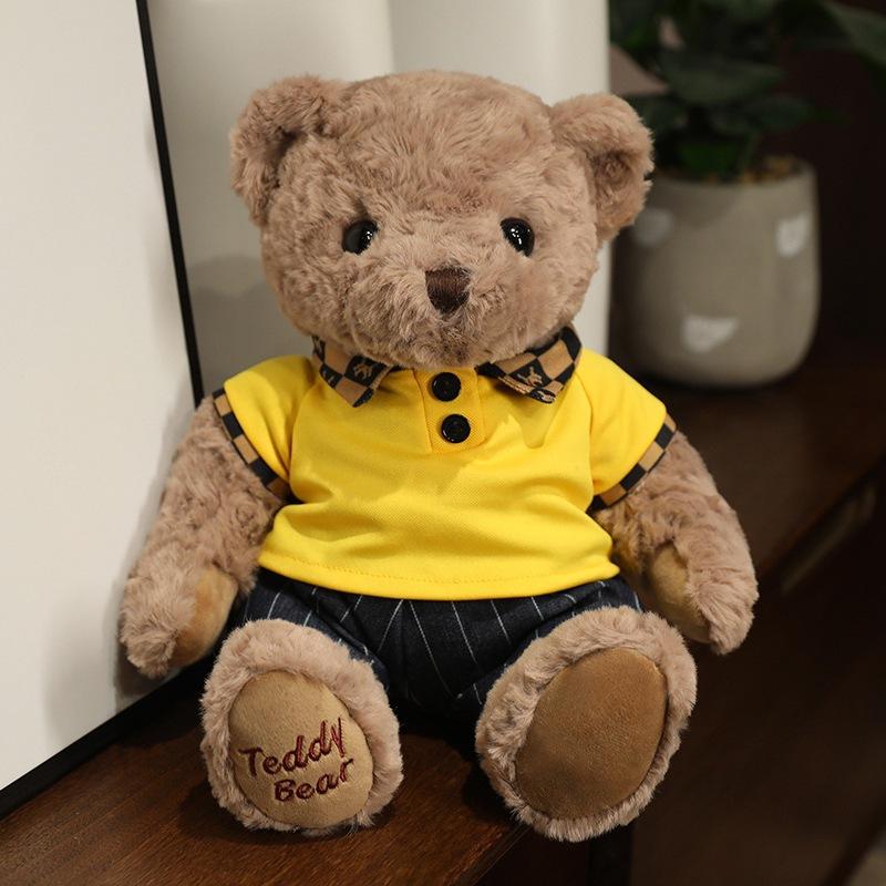 Плюшевая кукла Мишка Пара Шарф Мишка Плюшевая игрушка Кукла Медведь Любви Рождественский Лось Пингвин Серия Старик