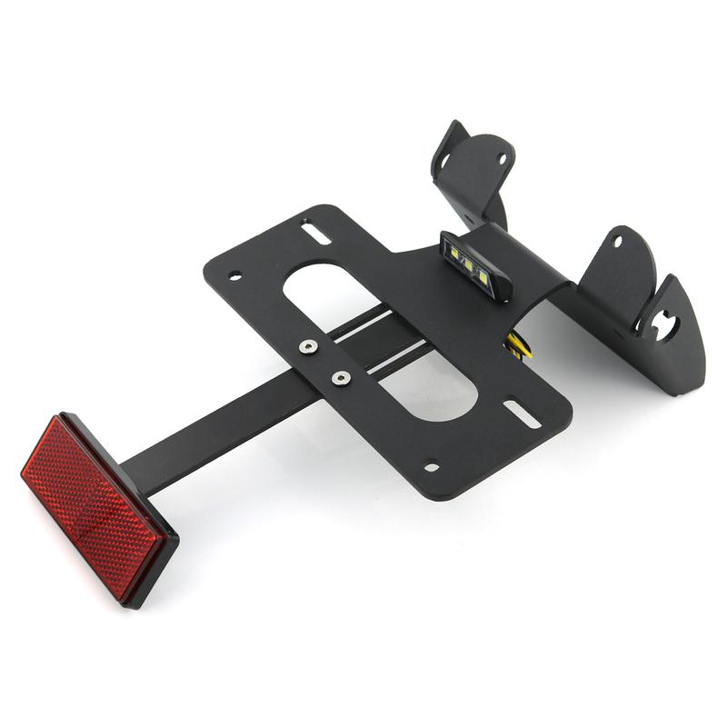 Fit For Ducati Monster 696 795 796 1100 Evo All Years License Plate Holder Bracket Rear Tail Tidy Fender Eliminator Kit