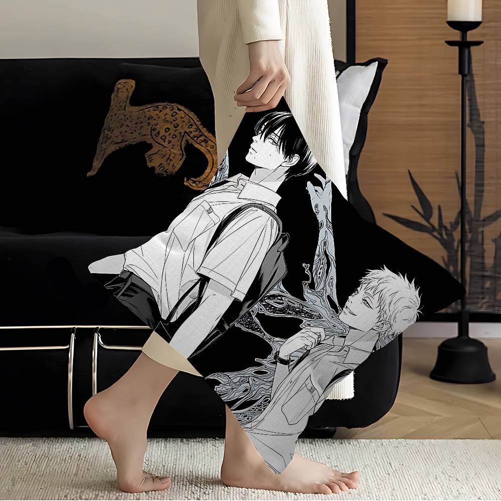 The Summer Hikaru Died Anime Pillow Covers Cartoon Sofa Decorative Home Double-Sided Printing Short Plush Cute Cushion Cover