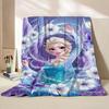 Disney Frozen Elsa Princess Childrens Adult Soft Flannel Blanket Fluffy Baby Plush for Bedroom Travel Office Cover Warm Blankets