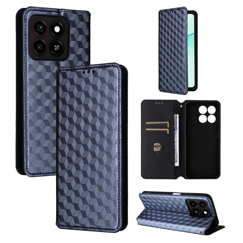 Чехлы-книжки для ZTE Blade A35/Blade A55 Кожаный чехол [Flip Vintage Leather] Кошелек противоударный прочный ретро-чехол для телефона