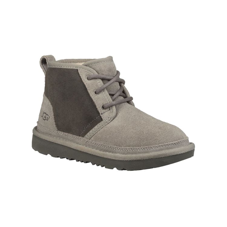 UGG Neumel Замшевые Удобные Теплые На подкладке Короткие зимние ботинки Детские ботинки Серые 1017320K-CHRC