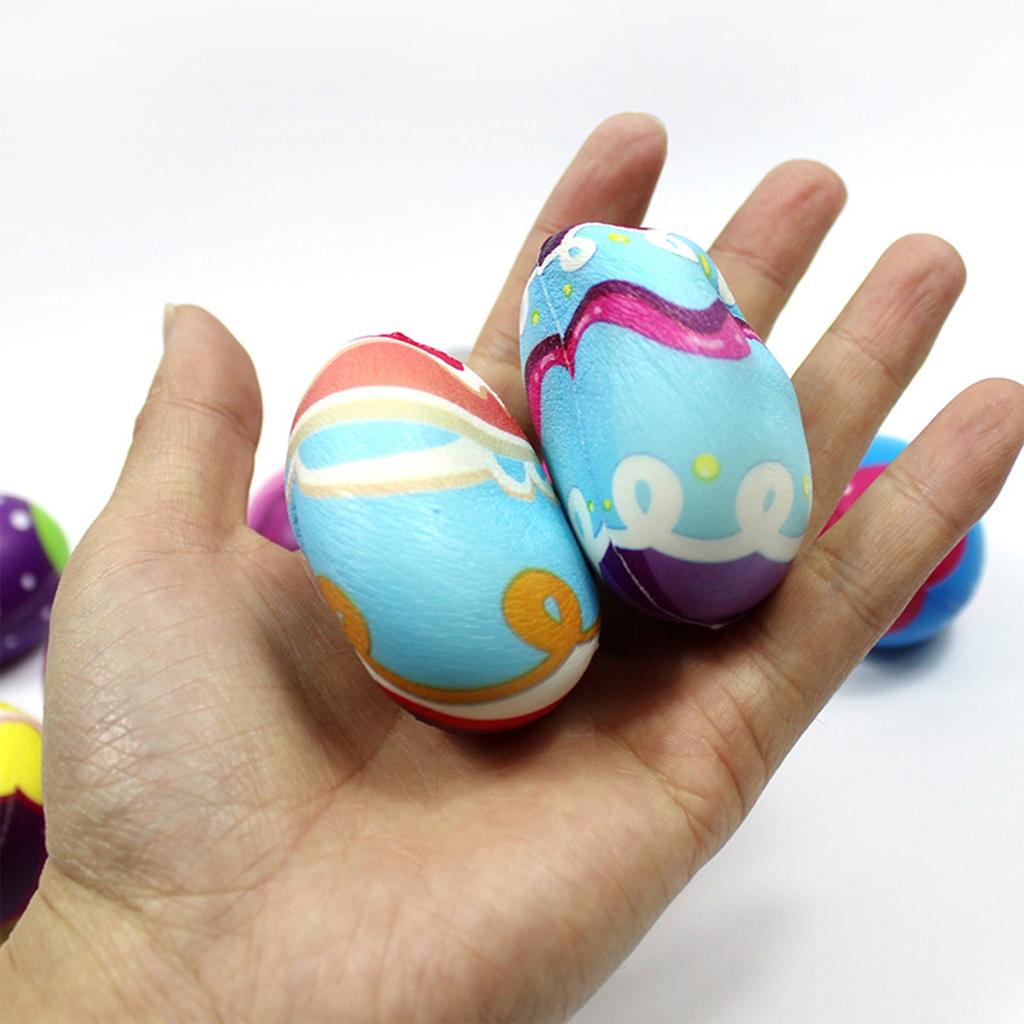 12 шт. пасхальных яиц, пасхальные яйца декомпрессионные игрушки пасхальные украшения для мальчиков и девочек пасхальная корзина наполнитель для вечеринок подарки пасхальные яйца охота