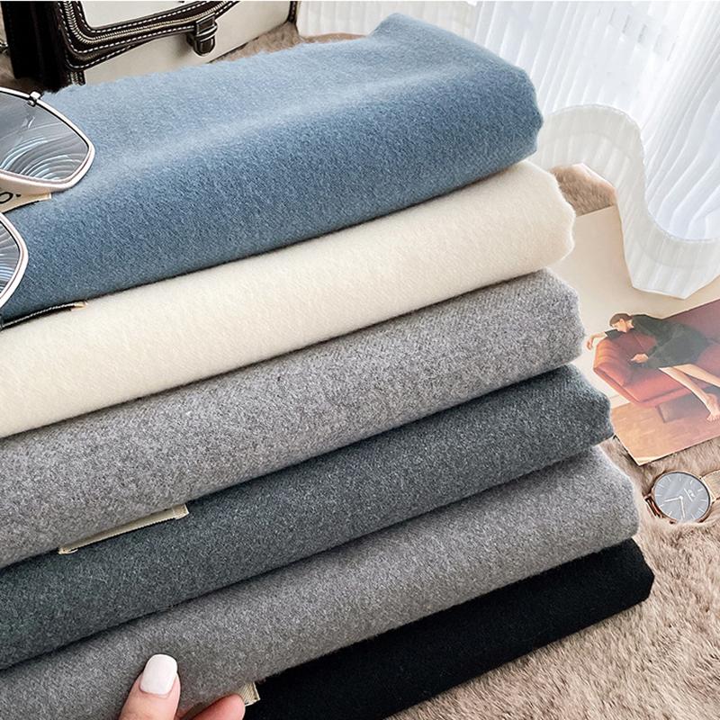 Зимний женский шарф, женские роскошные брендовые шарфы, женская бандана с кисточками, женская однотонная шаль