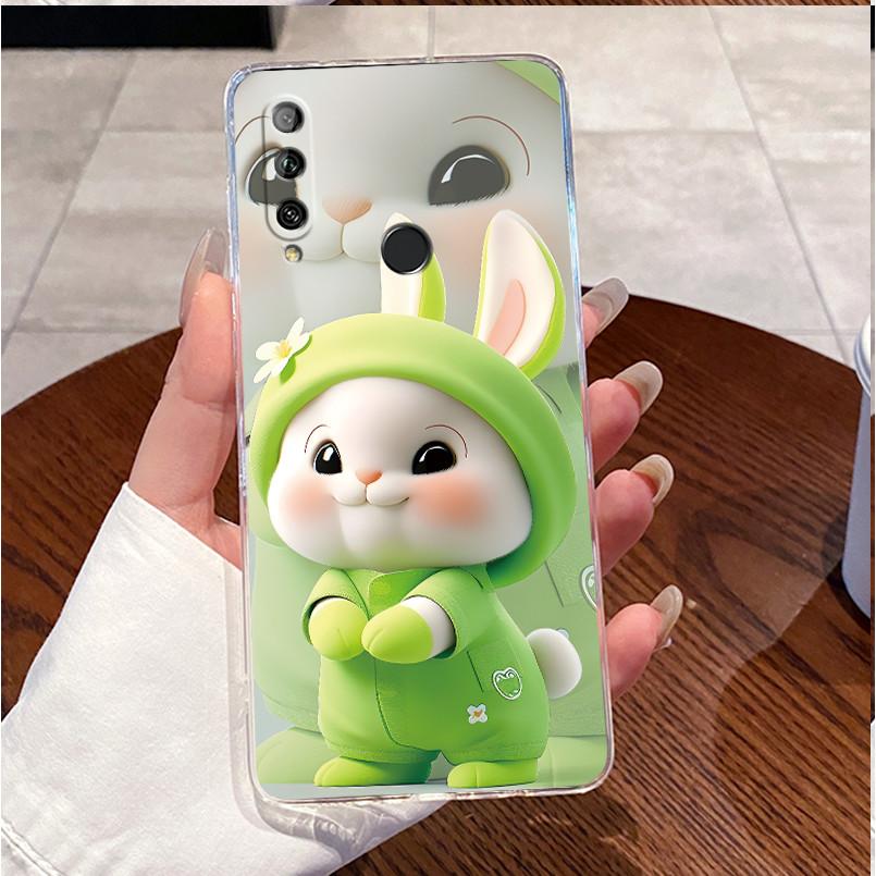 Case For Huawei Y9 prime 2019 STK-L21 STK-L22 STK-LX3 Y9s Casing Cute Love Heart Rabbit Funny Clear Soft Silicone TPU Phone Case