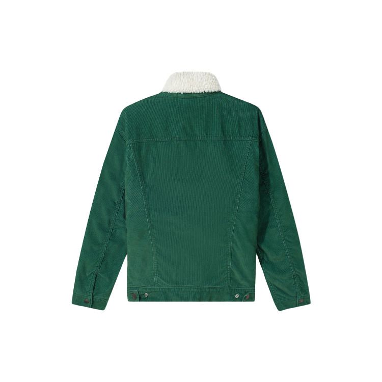 Куртка мужская Levis под вельвет с меховым воротником, зеленая, 16365-0161