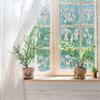 2 Sheets Rainbow Window Clings to Prevent Bird Strikes Decorative Prism Static Decals Butterfly Flower Heart Star Moon Shape Anti-Collision Stickers