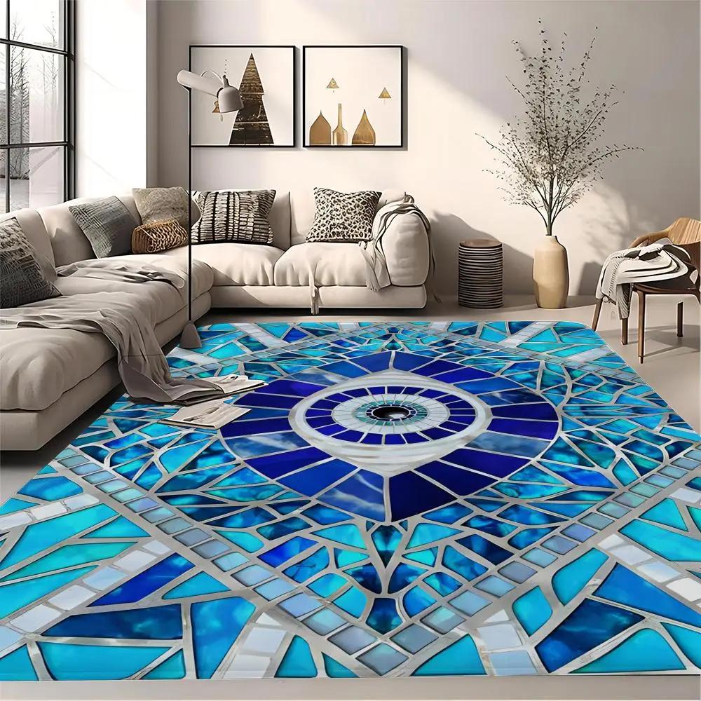 Коврик для пола Evil Eye, коврик для ванной, коврик для дома в скандинавском стиле, коврик для ванной и туалета, коврик для спальни, 260 г, фланель, бесплатная доставка