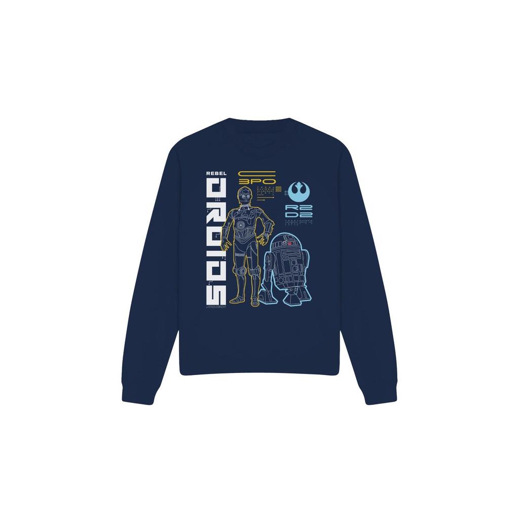 STAR WARS Unisex Adult Rebel Droids Sweatshirt