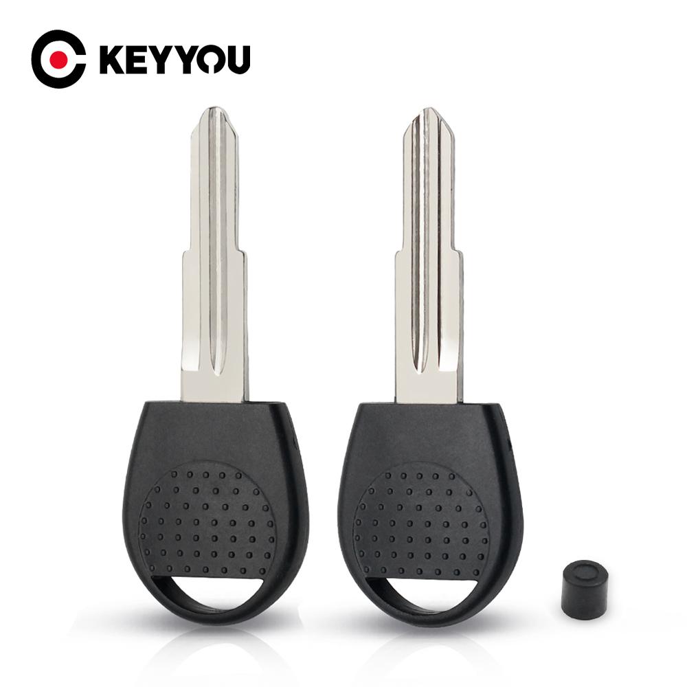 KEYYOU 10PCS For Chevrolet AVEO Sail Lova Blank Right / Left Blade Transponder Chip Auto Car Key Case
