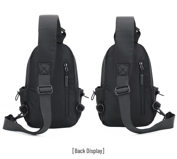 Мужская USB сумка через плечо: Водонепроницаемый нейлон, деловая и дорожная наплечная сумка