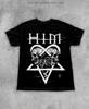 Футболка в стиле группы HIM | Футболка с Heartagram Ville Valo | Эпоха Razorblade Romance | Готический рок Мерч | Винтажная Музыкальная Футболка Y2K | Подарок для Металхэда