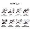 WM6128 Строительные блоки 8 шт./компл. Волчий полк Коммандос Кирпич Тяжелая пехота Волчья стая Фигурка командира Вульфа мини-сборка