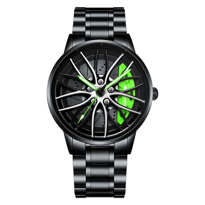 SVJ Wheel Watch 360 Вращающийся полый модифицированный суппорт AMG488 Мужские часы с суппортом