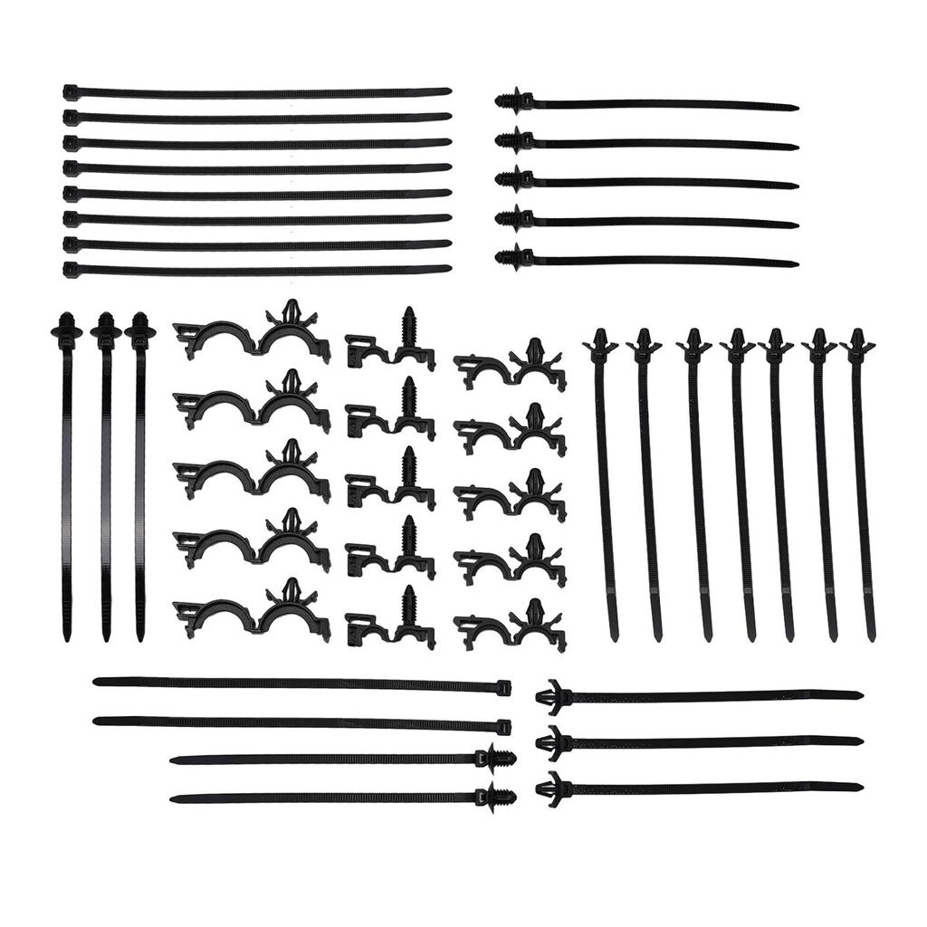 Reliable Push Mount Cable Ties for Engine Bay Wire Routing 45Pcs Bundle