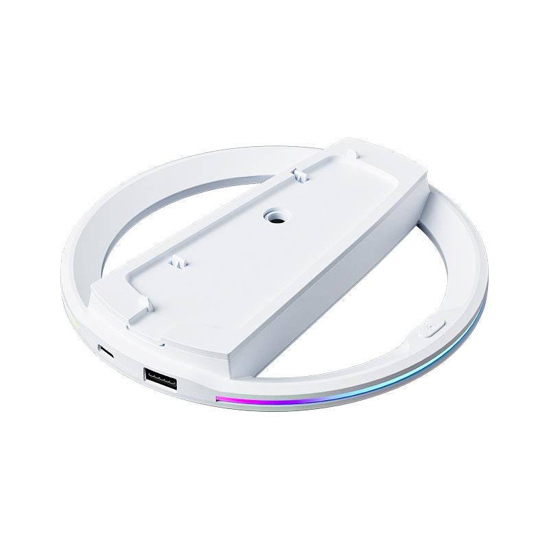 RGB Вертикальная подставка Игровая консоль для PS5/PS5 Slim PROИгровая консоль Противоскользящая Стабильная Светодиодная Охлаждающая База Подставка Игровые Аксессуары