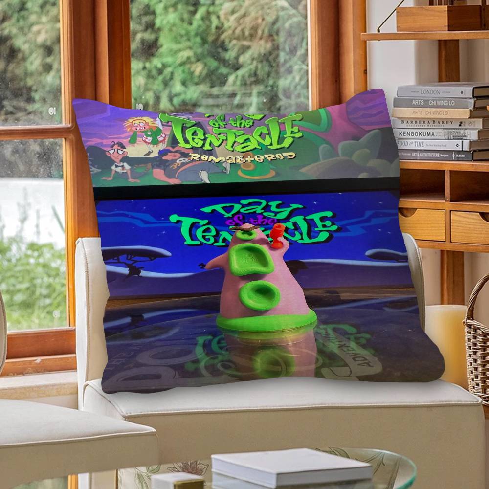 Anime Day of the Tentacle Personalized picture text home decorative pillows Household Gifts 45x45cm
