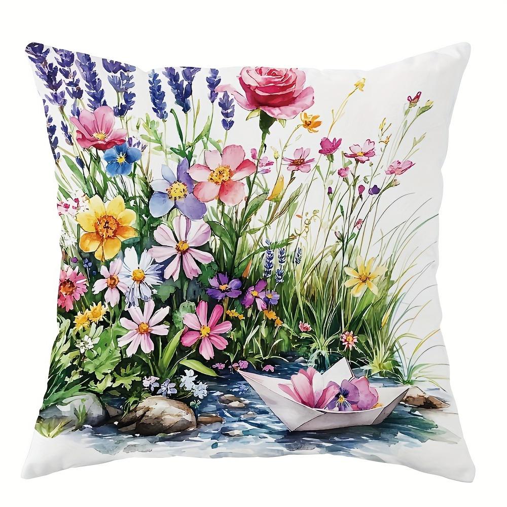 Роскошное Золото - украшенные Цветочные НаволочкиПодушка для дивана в гостиной, мягкая и удобная, украшение для спальни