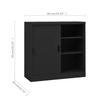 Office Cabinet with Sliding Door Anthracite 90 x 40 x 90 cm Steel