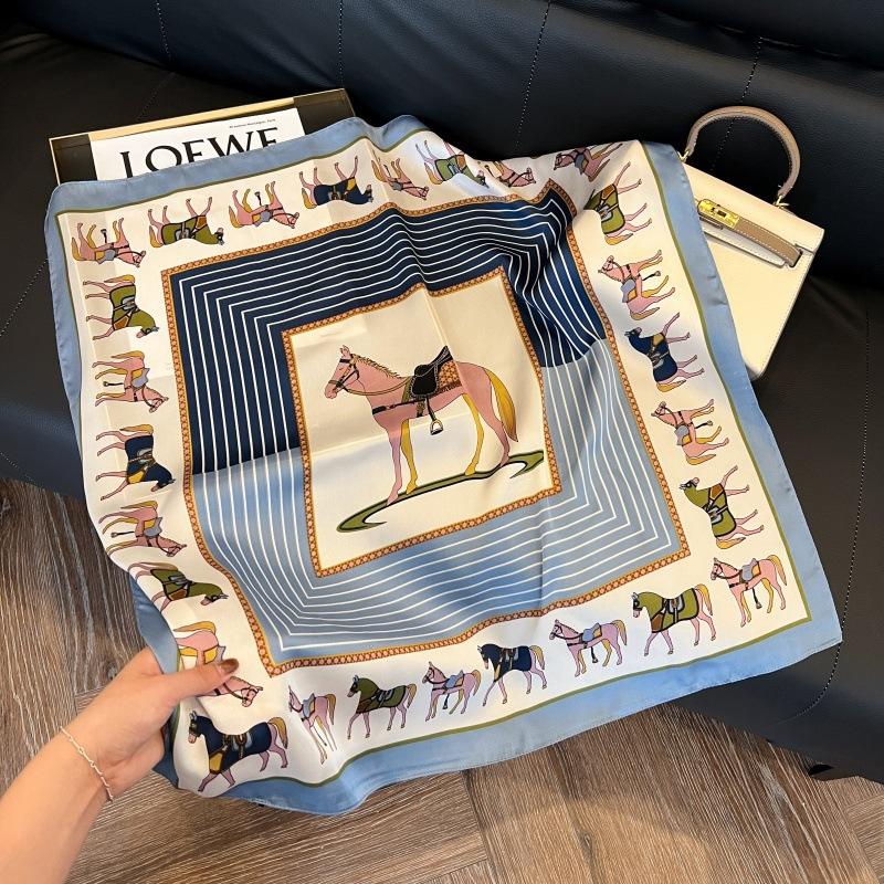 Spring and summer square scarf Korean version of women's scarf decorative binding wrist exquisite foreign style neck protection windproof headscarf