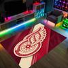 Detroit Red Wings Design Crystal Velvet Carpet Cozy Non?Slip Printed Rug For Bedroom Living Room Entrance