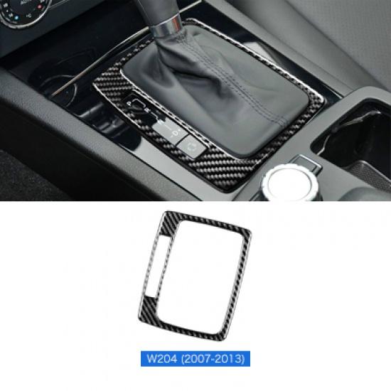 Скорость полета для Mercedes Benz W204, аксессуары для W204 Mercedes Benz, наклейка из углеродного волокна, внутренняя отделка автомобиля, панель переключения передач
