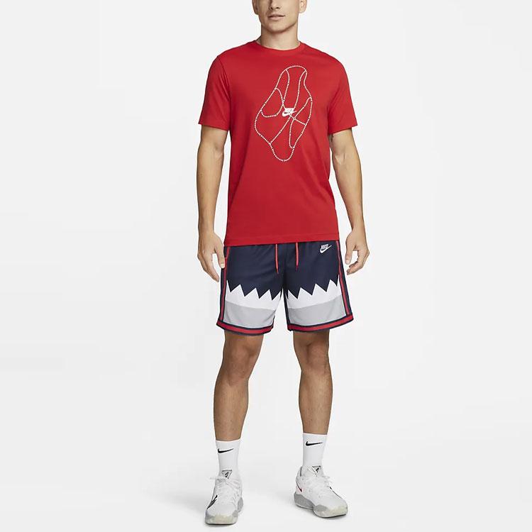 Nike Dri-FIT DNA+ Color Block Drawstring Waist Straight Leg Basketball Shorts Men Shorts Midnight-Navy FB9033-410