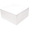Packaging 12x12x6 15 Pack White Magnetic Box, Extra Large Gift Box with Lid, Collapsible Groomsmen Proposal Box