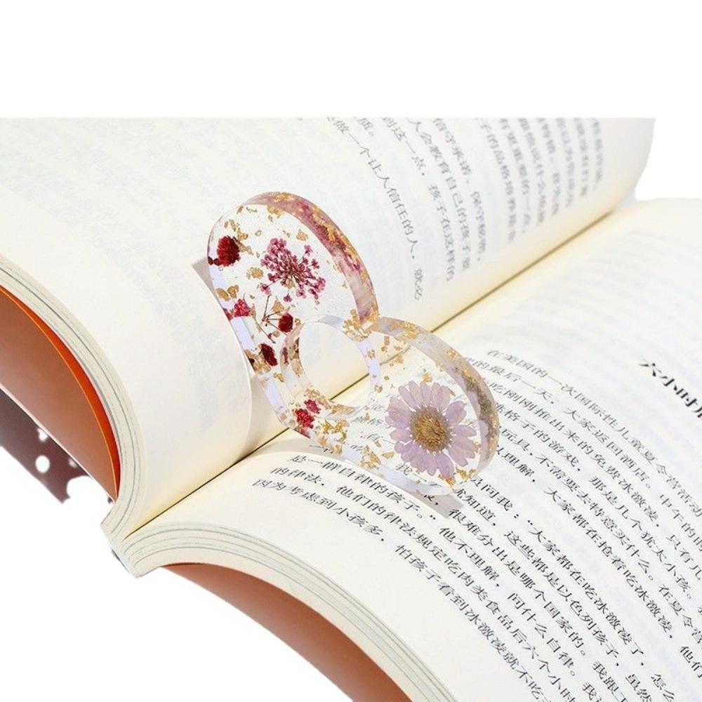 One Hand Reading Aid Smooth Texture Reading Aid Tools Thumb Book Support Compact Resin Thumb Bookmark For Beach Bed Train