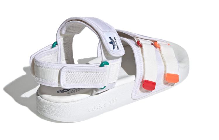Сандалия Adilette Adidas Originals 4.0 'White Scarlet True Orange' GZ8828