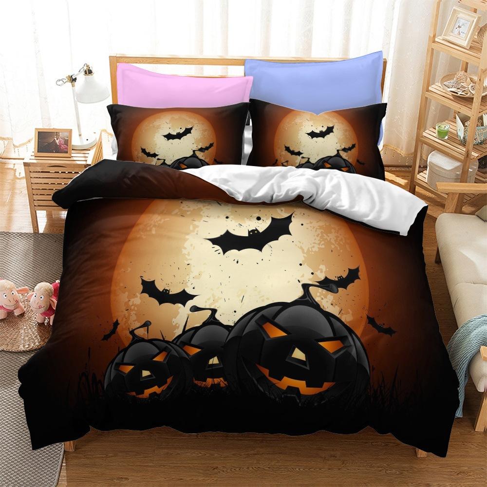Halloween Series Bedding Three-Piece Home Textile Kit
