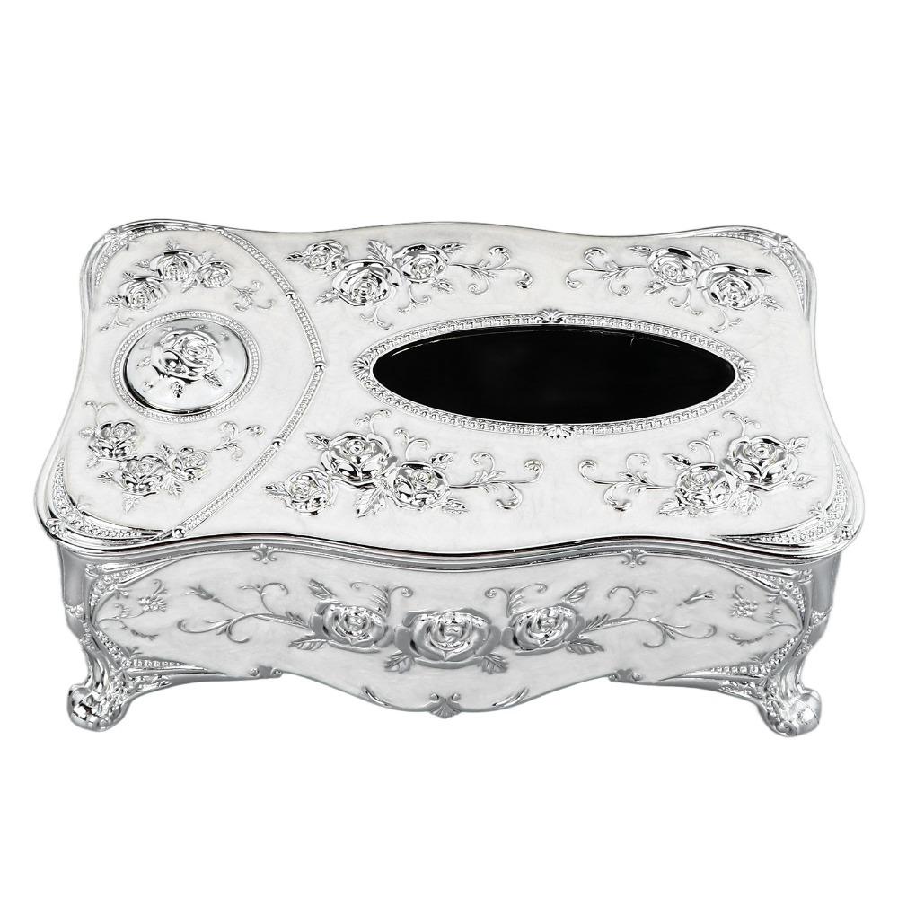 Toothpick Slot Tissue Box Cover Strong PP Tissue Box Holder Decorative Tissue Cover For Office