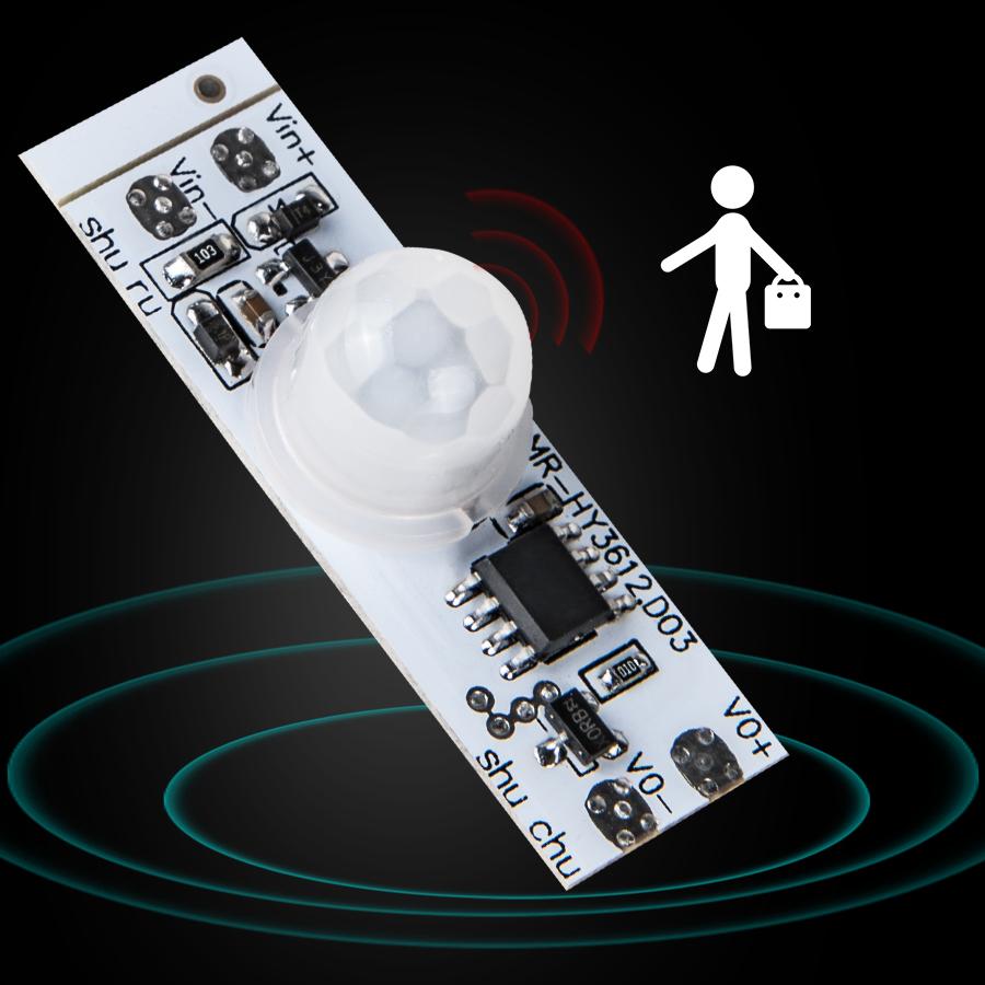 Датчик движения, модуль переключателя 3A IR, инфракрасный индукционный датчик тела, контроллер-детектор, переключатель DC12/24V, палец, рука, PIR
