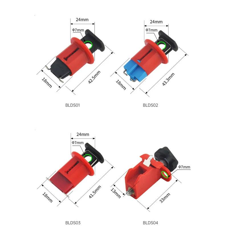 1PCS Circuit Breaker Lock MCB Miniature Molded Case Insulated Isolation Lock Switch Safety Isolation Plastic Lockout DZ47 4
