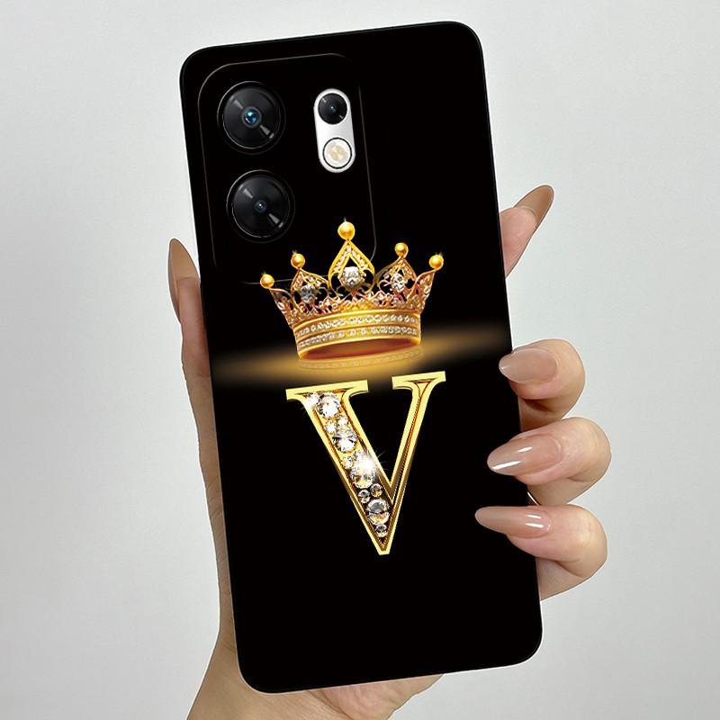 Чехол для infinix Zero 30 4G 5G Чехол X6731 Буквы Короны Мягкий Силикон Ударопрочный Чехол Для Infinix Zero30 4g Чехлы X6731B Funda