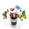 25/50pcs Double Wing Butterfly Garden Yard Planter Colorful Whimsical Butterfly Stakes Decoracion Outdoor Decor Gardening Decor