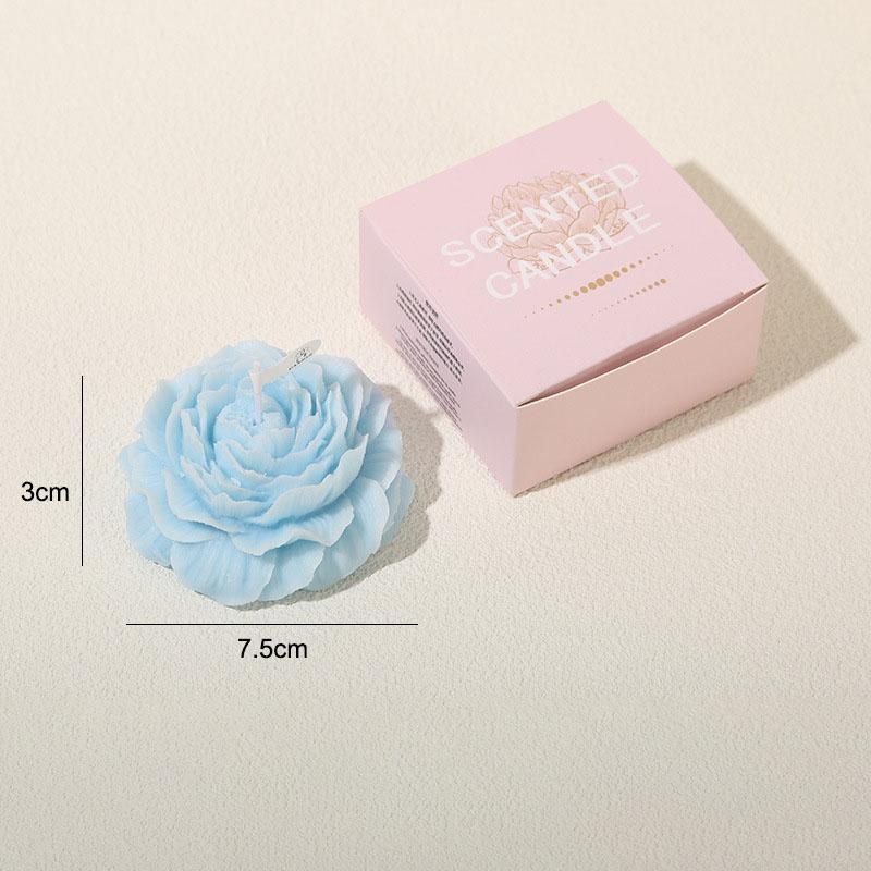 Ароматическая свеча Пион 1 шт. для дома, для сопровождения, ручной работы, ароматизированный твердый воск, атмосфера Дня матери, День святого Валентина
