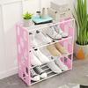 4-Layer Shoe Rack Storage Cabinet Simple Slipper Organizer for Home And Dormitory Practical Space-Saving Shoe Storage Solution