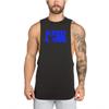 GYM ANIMAL Mens Fitness Workout Gym Tank Top Muscle Sleeveless Shirt Stringer Running Clothing Bodybuilding Singlets Cotton Sporting Vest