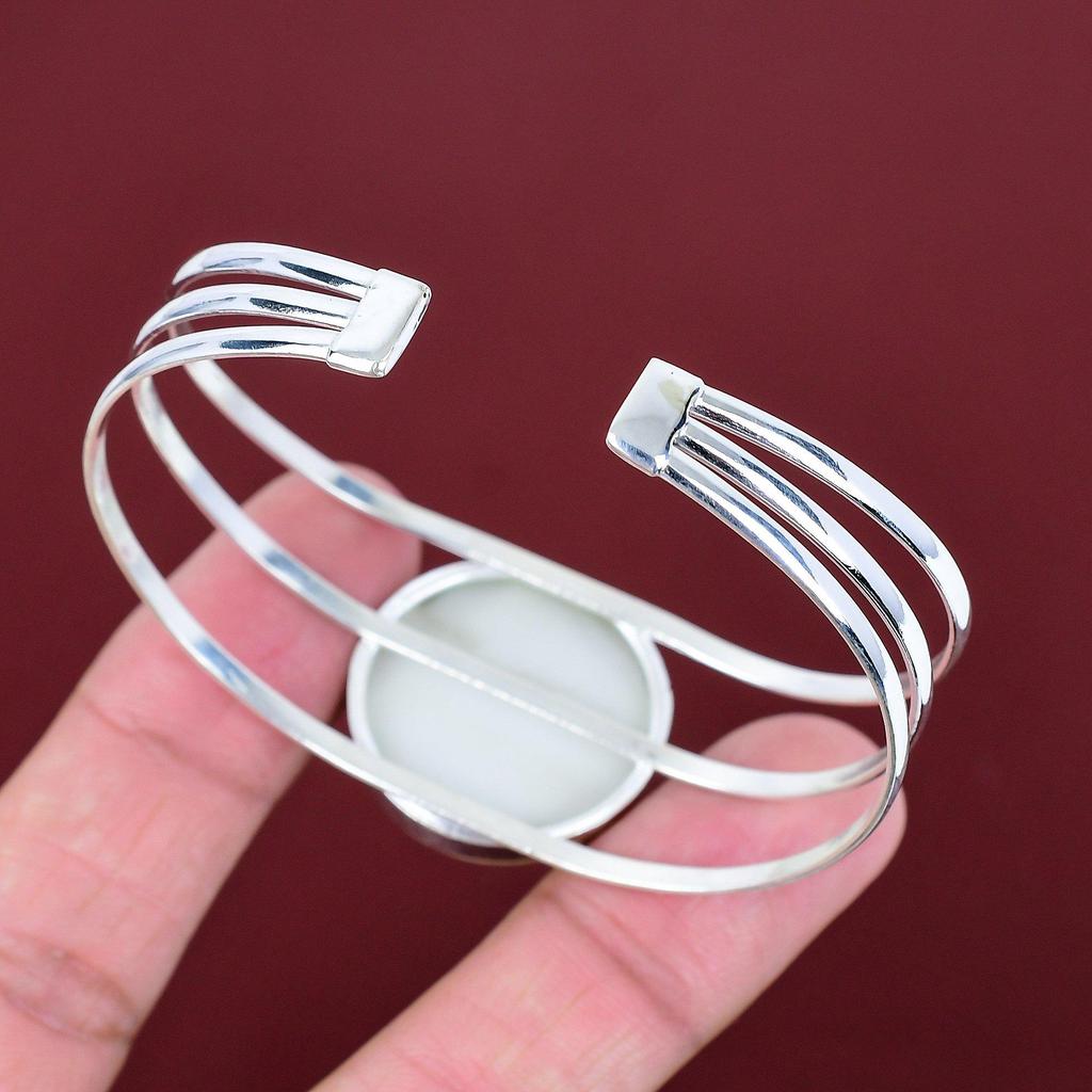Capricorn zodiac sign in onyx bangle handmade gemstone cuff bracelet 925 sterling silver adjustable bangle horoscope astrological jewelry